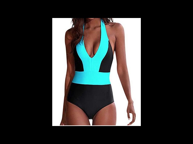 Vídeo relacionado con riemot Pantalones Cortos de Natación para Mujer - Bañador de Verano con Cordón Ajustable - Pantalones Cortos de Playa para Mujer con Malla Interior para Surf,Piscina y Vacaciones Negro-XL