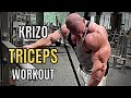 Krizo TRICEPS Workout | 2 Weeks Out