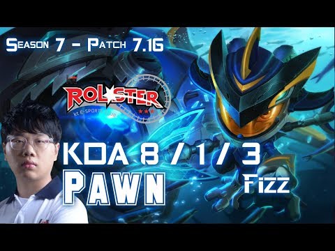 KT Pawn FIZZ vs KAYLE Top - Patch 7.16 KR Ranked