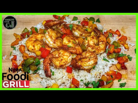 CAJUN BLACKENED SHRIMP DONE IN THE NINJA FOODI GRILL! | Ninja Foodi Grill Recipes