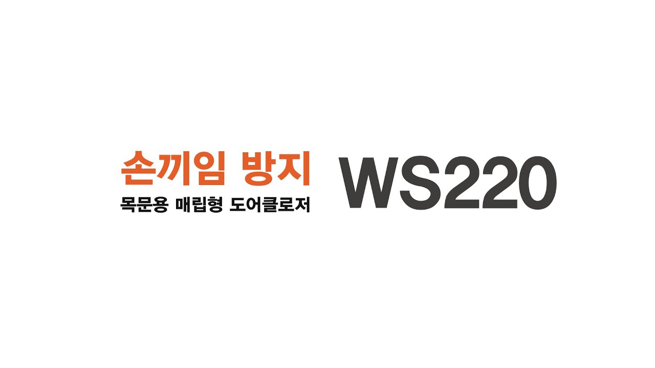 ( 3D ) WS220 목문용 매립형도어클로져 설치 영상