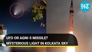 Agni-5 ballistic missile spotted over Kolkata? Netizens confused as night sky lights up | Watch
