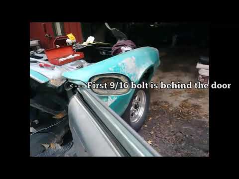 79 camaro fender removal