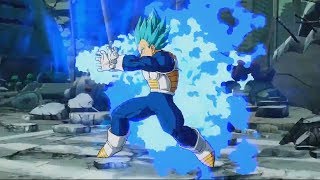 Dragon Ball FighterZ SSGSS Vegeta GAMEPLAY Character Trailer (Super Saiyan Blue Vegeta)