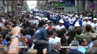 preview picture of video '2010 Marcha de Bembibre a Ponferrada el 23-09-2010 en apoyo de los mineros'