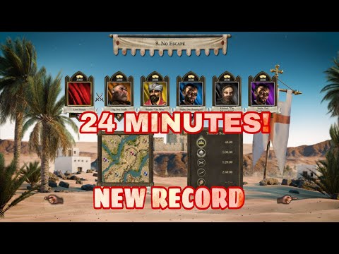 No Escape – Trail of the Falcon (Mission 9) Speedrun | Stronghold Crusader Definitive Edition