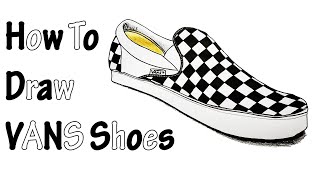 shoe drawing vans