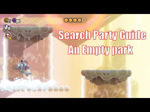 Search Party Guide - An Empty park - Shining falls | Super Mario Bros. Wonder