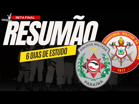 Revise tudo da PM-PB em 6 dias