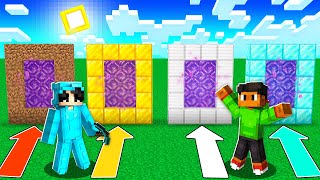 IF YOU CHOOSE THE WRONG PORTAL, YOU DIE! - Minecraft