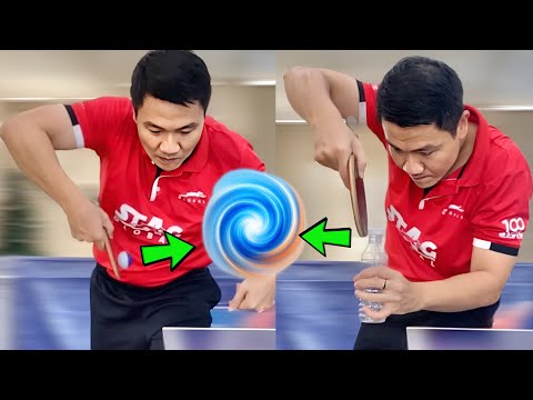 How to Increase Reverse Pendulum Serve Spin - Bottle Cap Drill