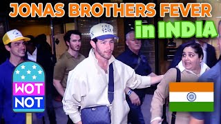 Jonas Brothers Get Swarmed By Media in India