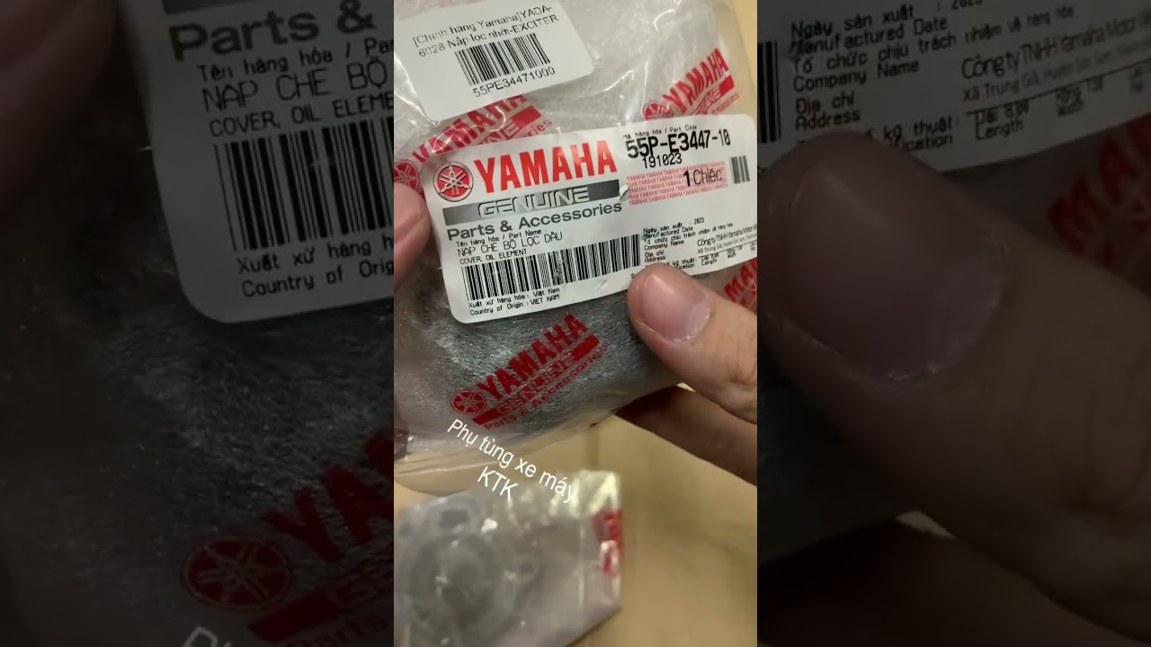 [Chính hãng Yamaha]YADA-6028 Nắp lọc nhớt-EXCITER 135-150