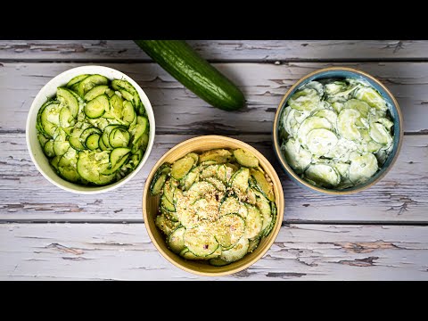 Gurkensalat: Drei schnelle Rezepte | Der Bio Koch
