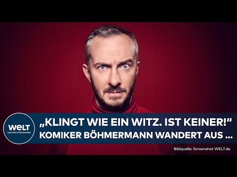 DEUTSCHLAND: Jan Böhmermann wandert aus … sollte die AfD regieren! „Klingt wie ein Witz. Ist keiner“