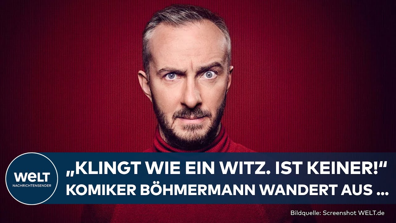 DEUTSCHLAND: Jan Böhmermann wandert aus … sollte die AfD regieren! „Klingt wie ein Witz. Ist keiner“