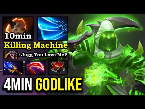 IMBA 4MIN GODLIKE 10MIN FURY Crazy Killing Machine Juggernaut Made Timber Became a Creep 7.27a DotA