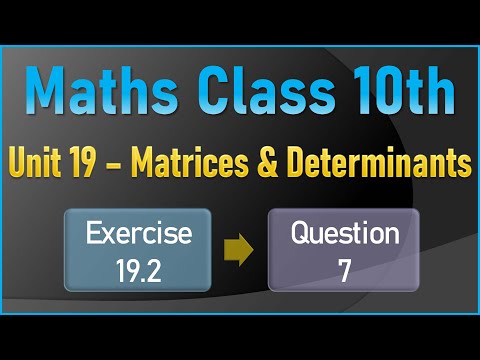 NEW Book of Class 10 Exercise 19.2 Q.7 | NEW Mathematics 10th Chapter 19 | Exercise 19.2 |