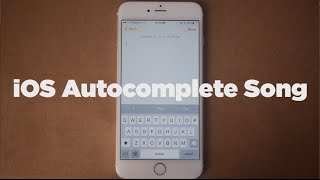 ♫ iOS Autocomplete Song | Song A Day #2110