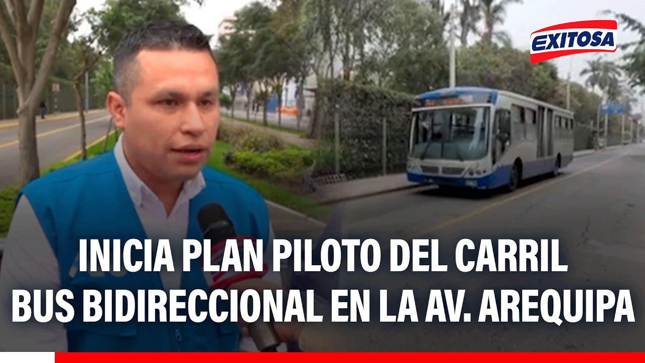 🔴🔵 Inicia plan piloto del carril bus bidireccional en la Av. Arequipa