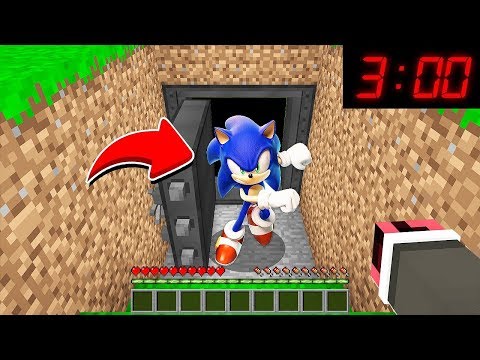 GECE 3'TE SONİC'İN GİZLİ GEÇİDİNİ BULDUM! 😱 - Minecraft