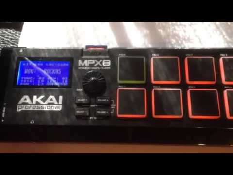 Akai MPX8 mobile sd sample player