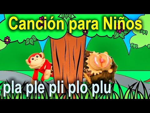 Canción para niños pla ple pli plo plu - El Mono Sílabo - Videos Infantiles - Educación para Niños #