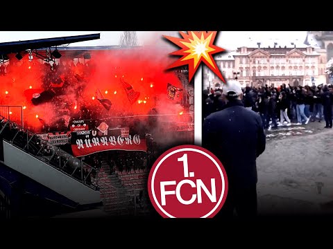 Schneeball-Schlacht, Pyroshow & Marsch: 3.000 Nürnberger machen Power in Prag!