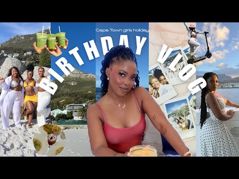 CAPE TOWN BIRTHDAY VLOG:girls holiday+Airbnb tour+electrik bike ride+boat cruise+the bungalow brunch