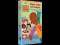 Opening To Little Bill What I Did At School 2001 VHS