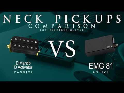 DiMarzio D ACTIVATOR vs EMG 81 - Neck Pickup Guitar Tone Comparison Demo