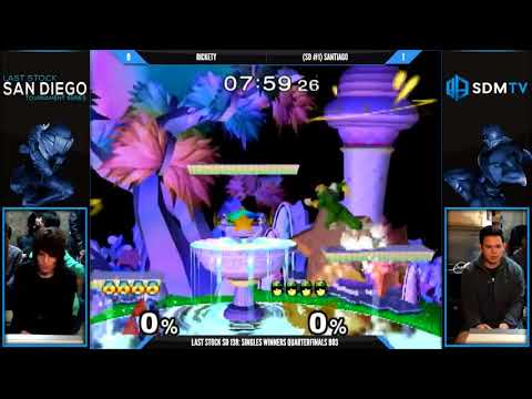 LSSD 138 - Rickety (Sheik) vs. Santiago (Falcon) - SSBM Winners Quarters - Smash Melee