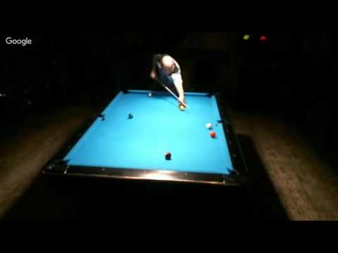 Darren Appleton smashing his cue (full rack)
