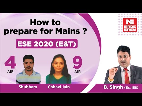 ESE/IES 2020 Toppers | Shubham (AIR-4) & Chhavi Jain (AIR-9) |E&T| Toppers' Talk| MADE EASY Students