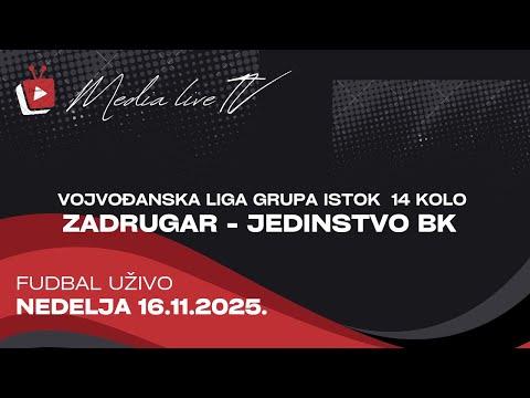 FK Zadrugar  (Lazarevo) - FK Jedinstvo (Banatsko Karađorđevo), UŽIVO (16.11.2025)