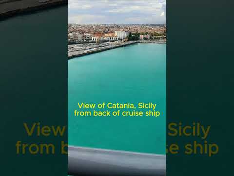 Thumbnail for View of Catania, Sicily from back of cruise ship