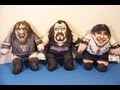 2010 WWE SET OF 3 TALKING BURGER KING PILLOWS PLUSH COLLECTIBLES VIDEO REVIEW