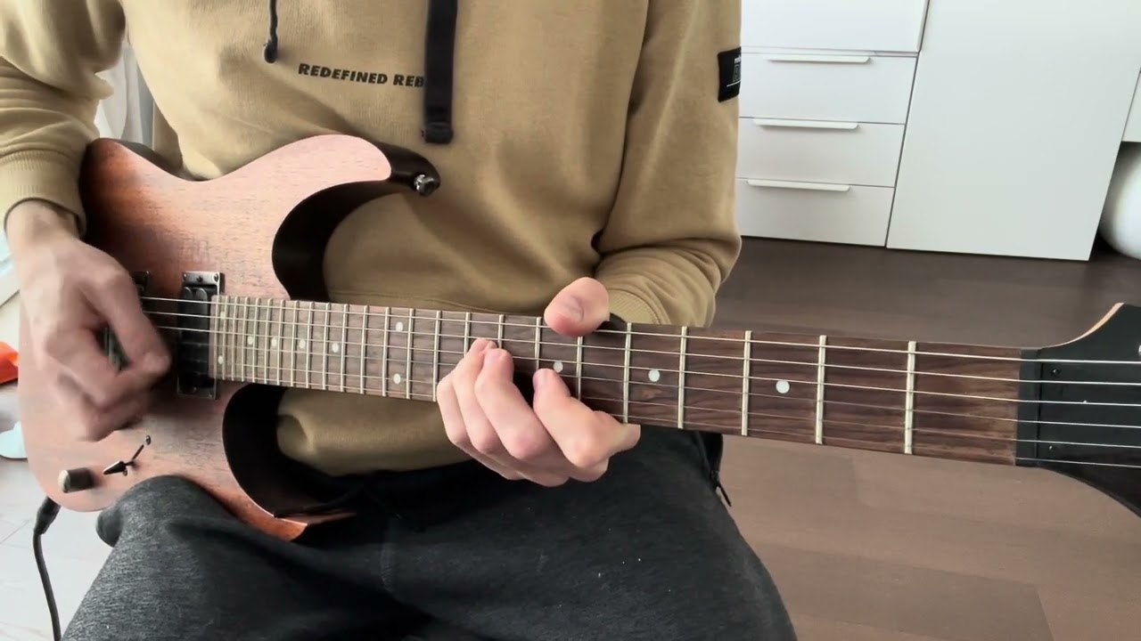 Roberto Barlocci playing the Love Is A Long Road intro riff by Tom Petty on guitar.