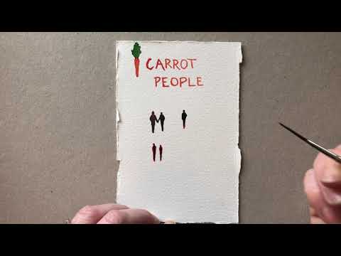 How to Paint Carrot People in Watercolour