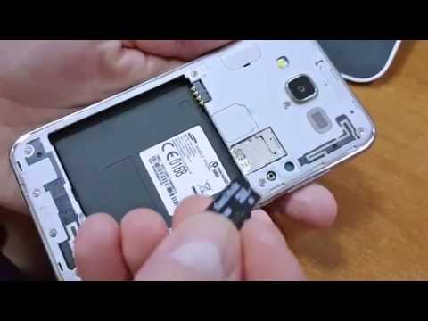 Galaxy J5 - How to insert micro SD card