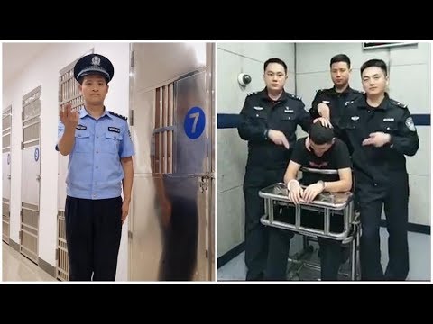 Chinese police dance alongside torture chairs on China’s version of TikTok