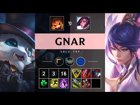 Gnar Top vs Fiora - EUW Challenger Patch 25.10