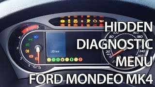 How to enter diagnostic hidden menu in Ford Mondeo MK4 S-Max (converse+ secret factory mode, DTC)