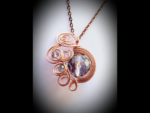 Delight Swirl Pendant - Beebeecraft - Cheryl St. Pierre of Majestic Wire Artworks