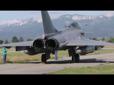 RAFALE Marine Mise en marche et Décollage Aérotorshow