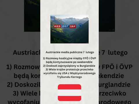 Austriackie media publiczne 7 lutego