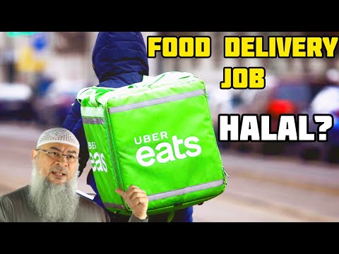 Can I work for Uber Eats as a food delivery guy, packages may contain haram? - Assim al hakeem
