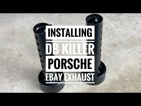 Installing Db Killer Muffler Inserts on Porsche Boxster EBay Exhaust to reduce the Drone