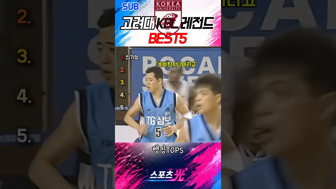 고려대 출신 KBL Best 5(반박불가)