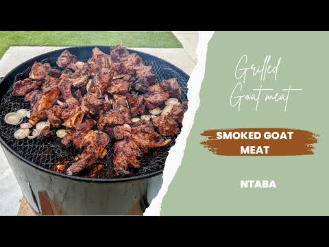 How to bbq goat meat  // smoked goat meat recipes// Ntaba ya kotumba